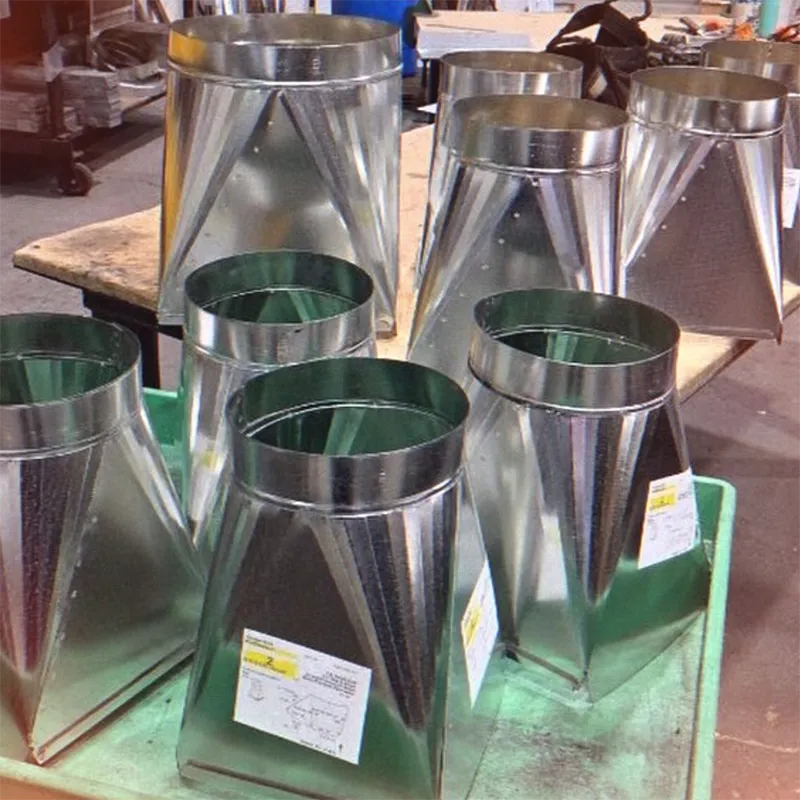 Custom fittings for ductwork